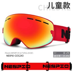 ZSQZJJ Ski Goggles Double Layer Antifog Glasses Mountaineering Ski Goggles