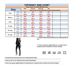 TOPONSKY Lounge Wear Set Outfits Jogger Outfitswomen Grey Sweat Suits Women Dark Green M