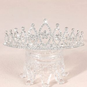 Wecoe Silver Crown for Women Birthday Girls Tiaras and Crowns Princess Queen Crown Wedding Hair Accessories for Brides 21st 16th 50th 40th 30th 60th Happy Birthday Decorations Gifts for Women