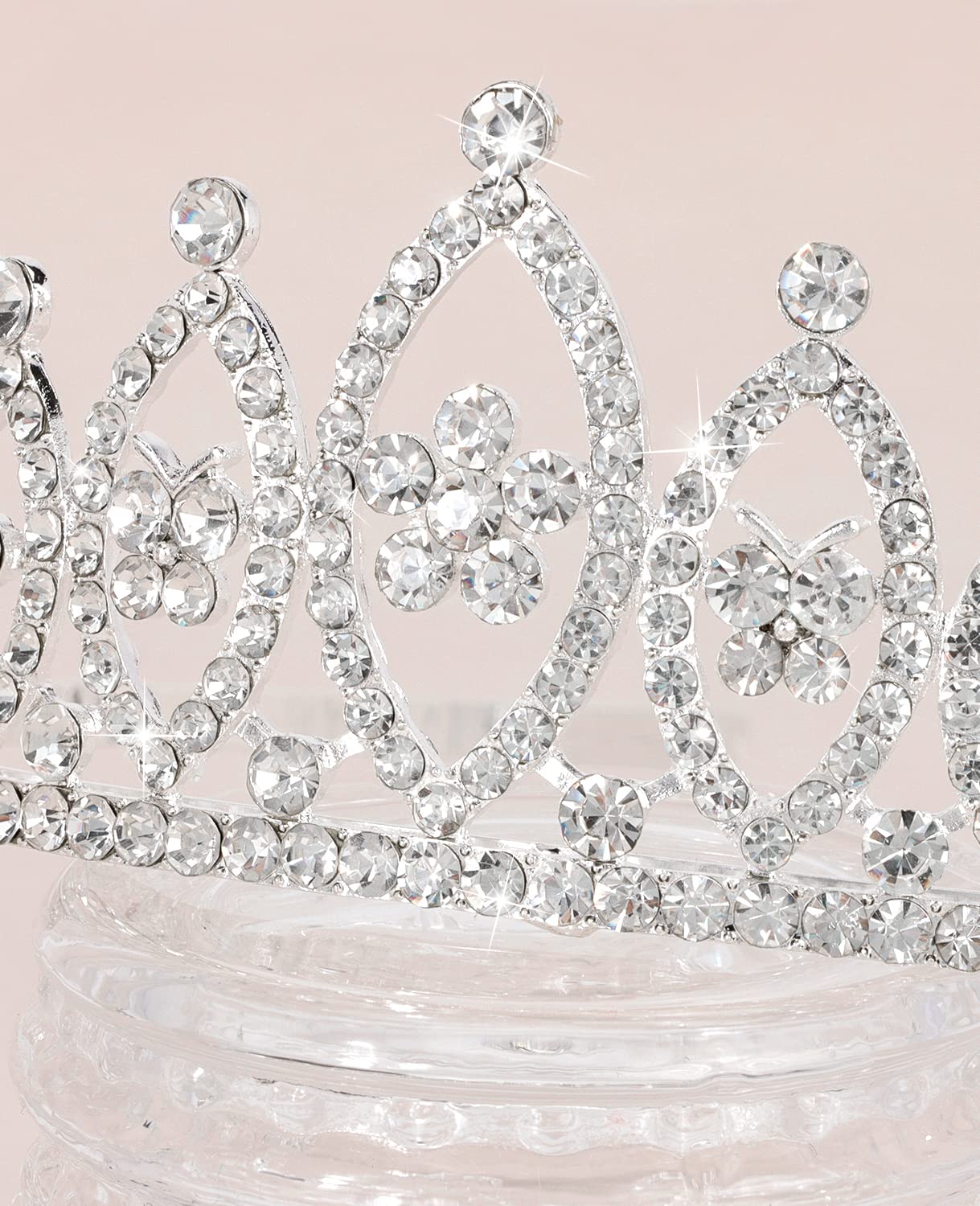 Wecoe Silver Crown for Women Birthday Girls Tiaras and Crowns Princess Queen Crown Wedding Hair Accessories for Brides 21st 16th 50th 40th 30th 60th Happy Birthday Decorations Gifts for Women