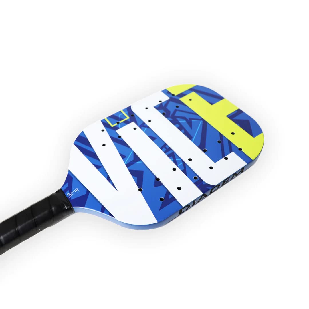 Diadem VICE Pickleball Concept Paddle | EVA Foam Core, RP2 Grit Coating, Edgeless Core Molding System Performance, High Grade Carbon Fiber | Spin, Control and Power | Indoor/Outdoor