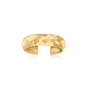 canaria 10kt yellow gold satin and polished toe ring