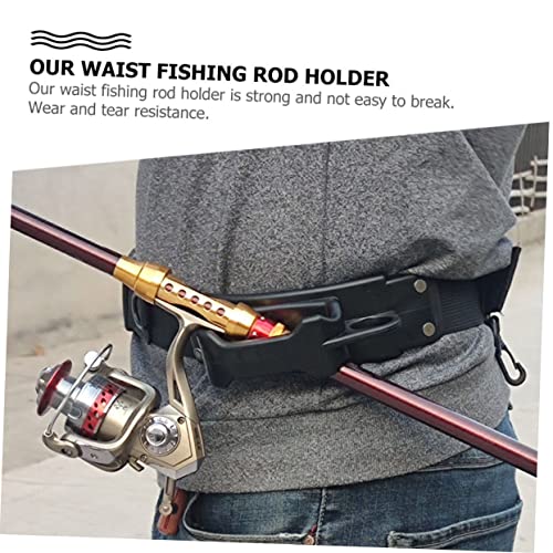 GAFOKI 1pc Adjustable Accessories Kayak Labor-Saving Straps Holder Belt Outdoor Waist Pole Portable for Belts Rod Fishing Accessory Tool Reel Lure Waders Essential Supplies Surf Wader