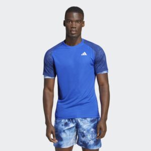 adidas Melbourne Tennis Heat.RDY Raglan Tee Men's, Blue, Size M