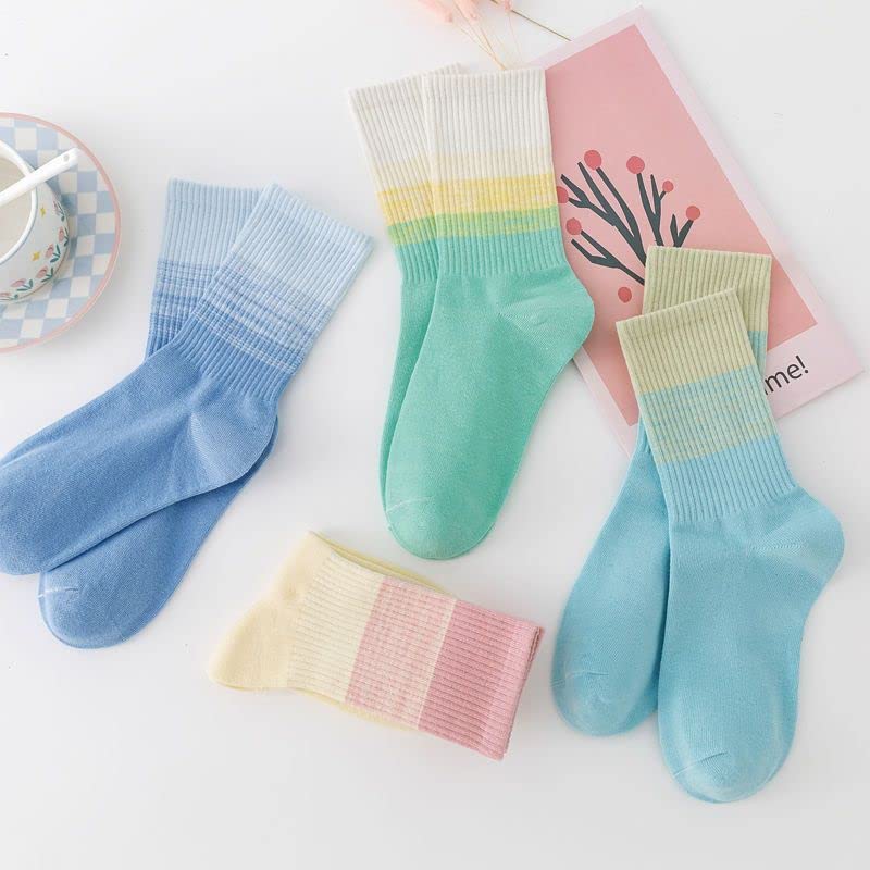 4/8/16 Pairs Cute Women Socks Winter Gifts for Women Floral Ankle Thermal Socks Boot Hiking Socks Warm Thick Soft Cotton Socks Cozy Crew Socks (4 Pairs)