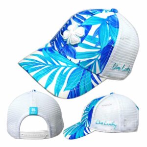 Black Clover Island Luck Hat - Tropical Adjus 16 - White Tropical - Adjustable