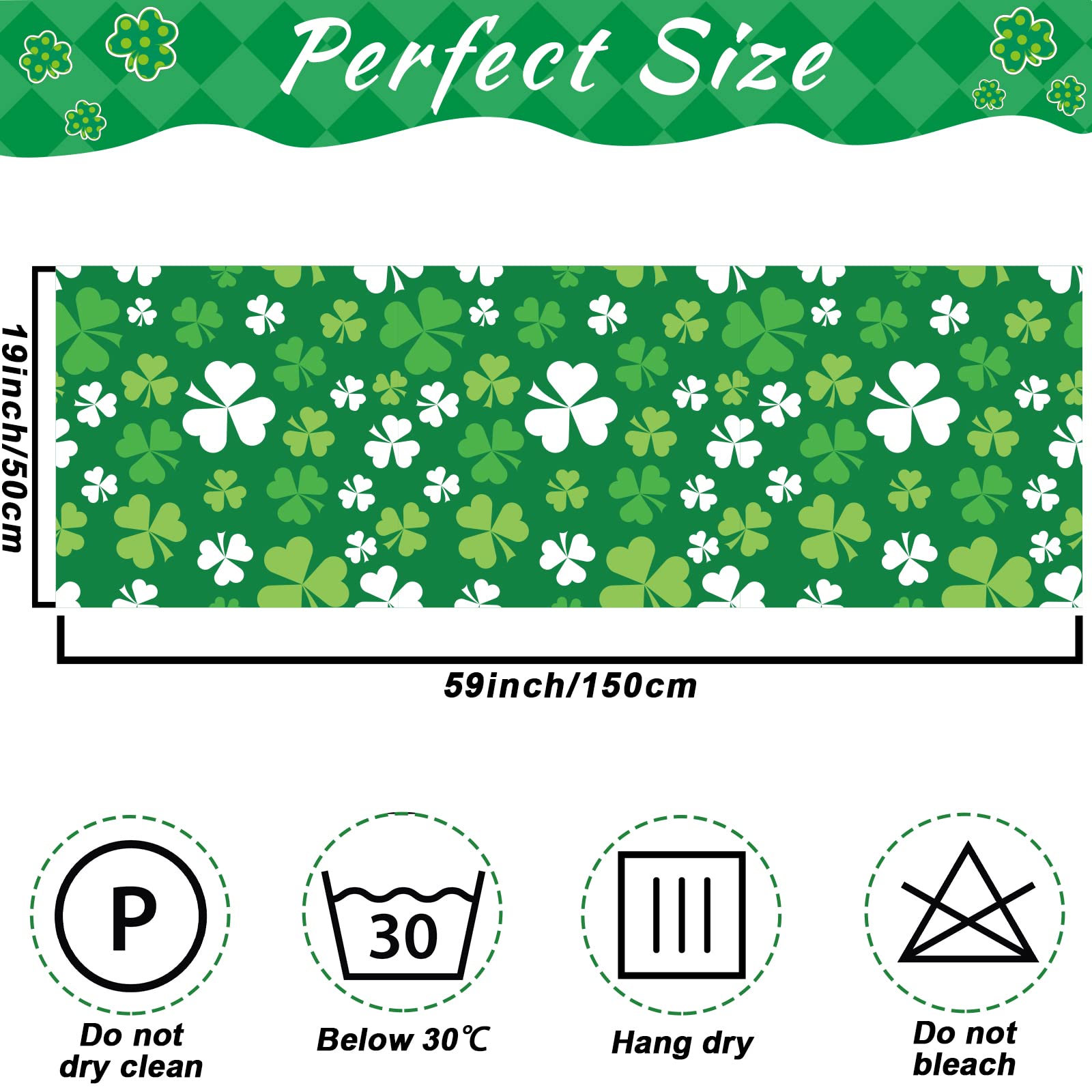 3 Pcs Women's St. Patrick's Day Scarf Long Green Shamrock Scarf Lightweight Irish Clover Silky Scarf Women Sheer Wrap Shawls Holiday Outfits Costume Accessories for Parade Party Supplies Favors