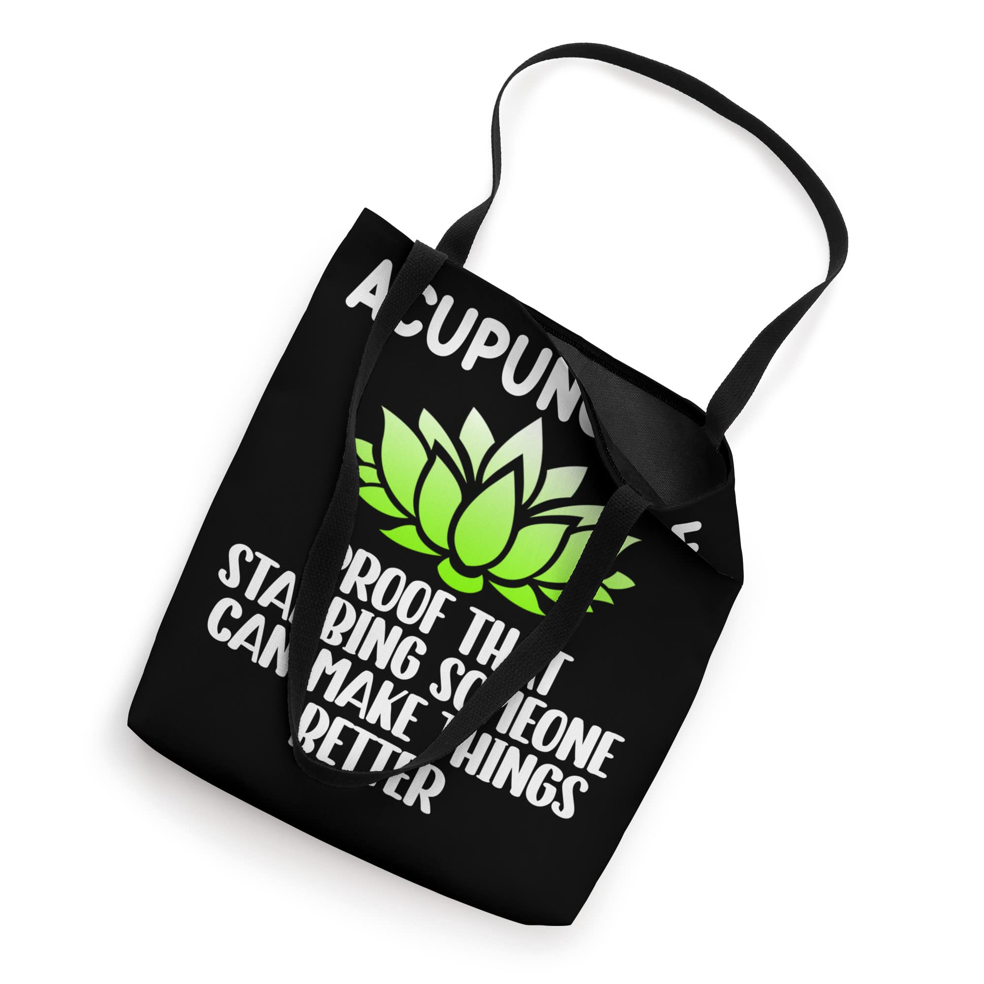 Acupuncture Stabbing Acupuncturist Needles Expert Graphic Tote Bag