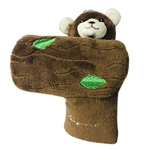 Golf Club Headcover, Golf Putter Cover Novelty Animal (Brown)