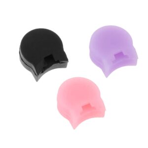 3 pcs soft silicone clarinet oboe thumb rest cushion protector thumb protector fit for most clarinet, 3 colors