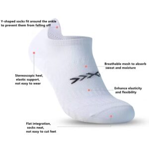 FESIMNUCV socks for men and Women 7Pairs，Low Cut Compression Running Sock with Ankle Support (as1, alpha, l, x_l, regular, regular, 7 colors)