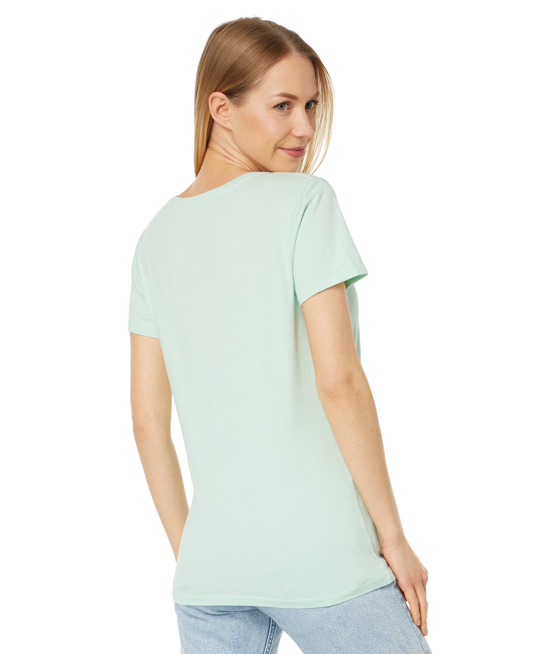 Life is Good Women's Wildflower and Butterflies Jar Short Sleeve Crusher-LITE Vee (X-Large, Sage Green)