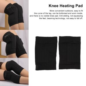 Yuecoom Heated Knee Pads, 1 Pair Electric Brace Wrap USB Rechargeable Warmer Joint Injury Pain Relief for Elderly Adults New Year (S)