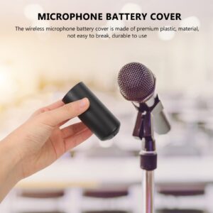 SUPVOX 3pcs Mic Battery Cover: Screw-On Caps Compatible with Shure PGX2/SLX2/PG58, Assorted Colors