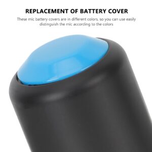 SUPVOX 3pcs Mic Battery Cover: Screw-On Caps Compatible with Shure PGX2/SLX2/PG58, Assorted Colors