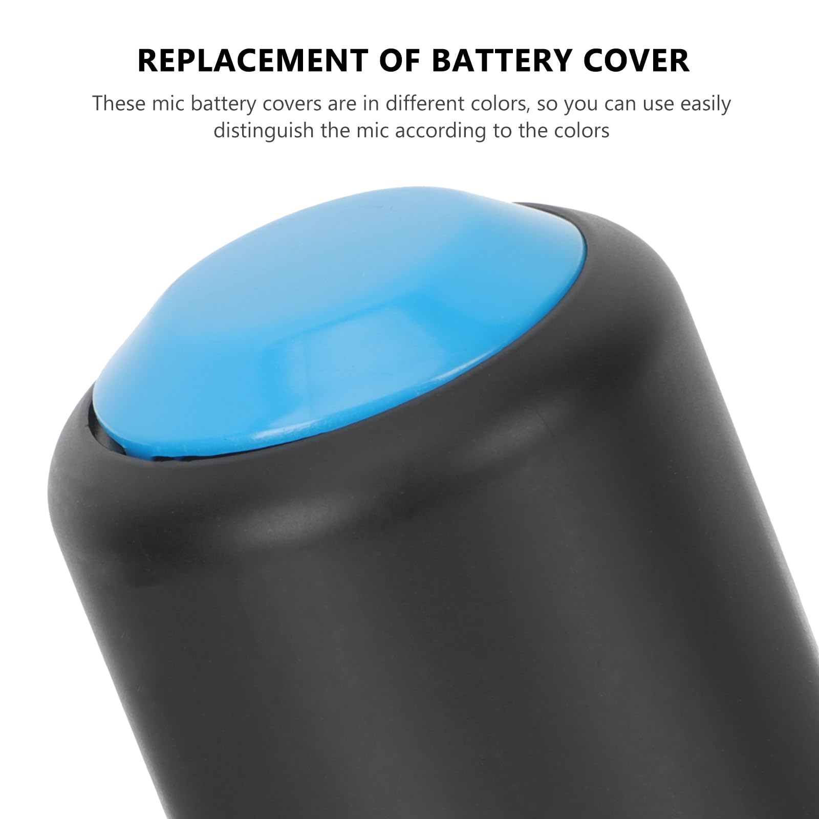 SUPVOX 3pcs Mic Battery Cover: Screw-On Caps Compatible with Shure PGX2/SLX2/PG58, Assorted Colors