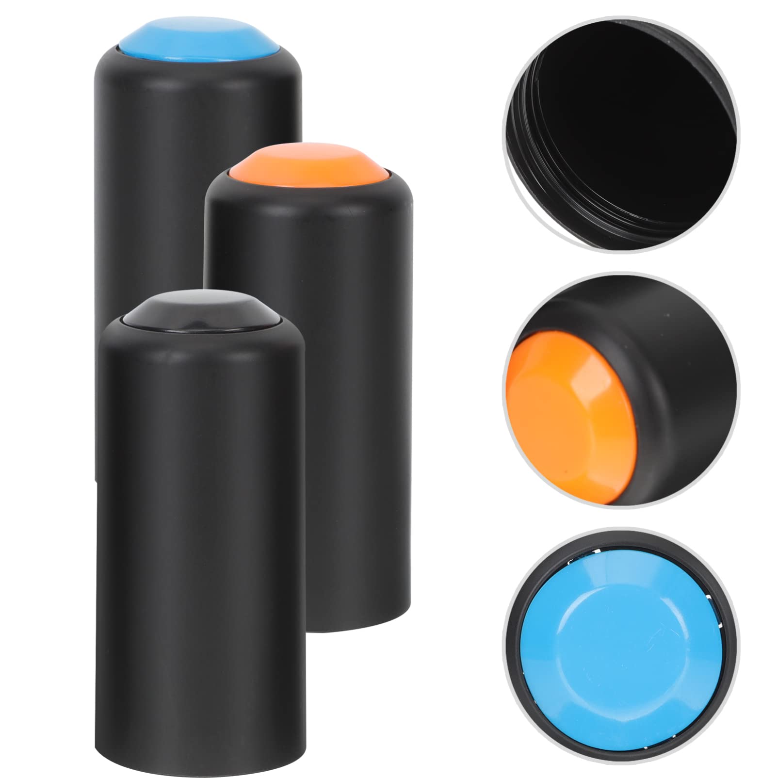 SUPVOX 3pcs Mic Battery Cover: Screw-On Caps Compatible with Shure PGX2/SLX2/PG58, Assorted Colors