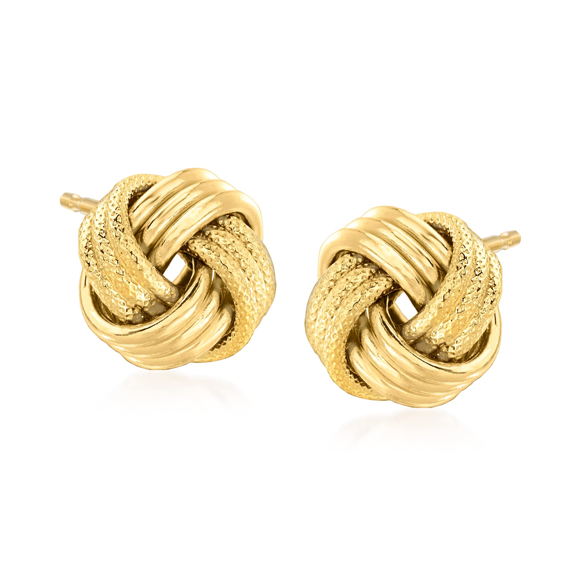 Canaria Italian 10kt Yellow Gold Love Knot Earrings