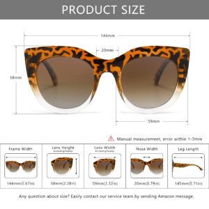 SUNGAIT Polarized Trendy Sunglasses for Women Men Retro Round 90’s Vintage Sun Glasses Plastic Frame Ladies Sunnies