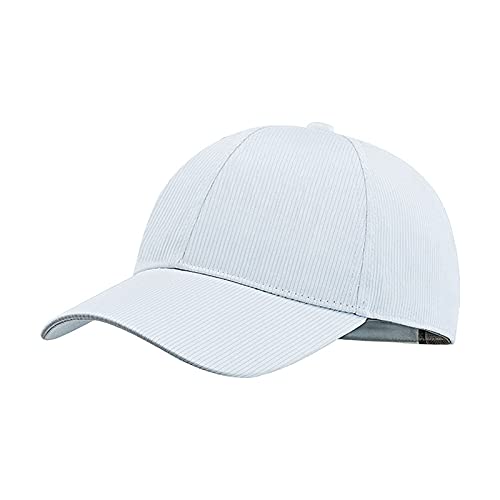 LED Light Up Hat for Men，7 Colors Glow Hat Fiber Optic Rave Luminous Baseball Cap for Women USB Charging White