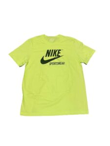 nike men futura sportswear logo t-shirt (as1, alpha, l, regular, regular, volt)