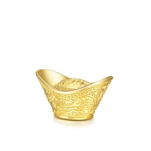 Chow Sang Sang 999.9 24K Solid Gold Price-by-Weight 3.74g Gold Yuanbao Gold Ingot Gold Ornament for Women and Men 93962O