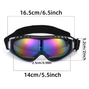 Hainew Ski Goggles Snowboard Goggles, Motorcycle Goggles UV Protection Anti-fog Winter Snow Sports Snow Goggles for Men Women Adult Youth Snowmobile Skiing Skating 3 Pack