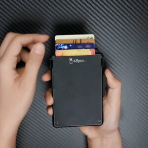 umoven Wallet for Men - with Money Clip Slim Leather Slots Credit Card Holder RFID Blocking Bifold Minimalist Wallet