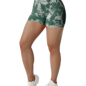 RXRXCOCO Women Seamless Butt Lifting Contour Yoga Short 3" High Waist Booty Gym Biker Shorts