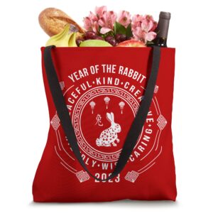 Chinese Lunar New Year of The Water Rabbit 2023 Tote Bag