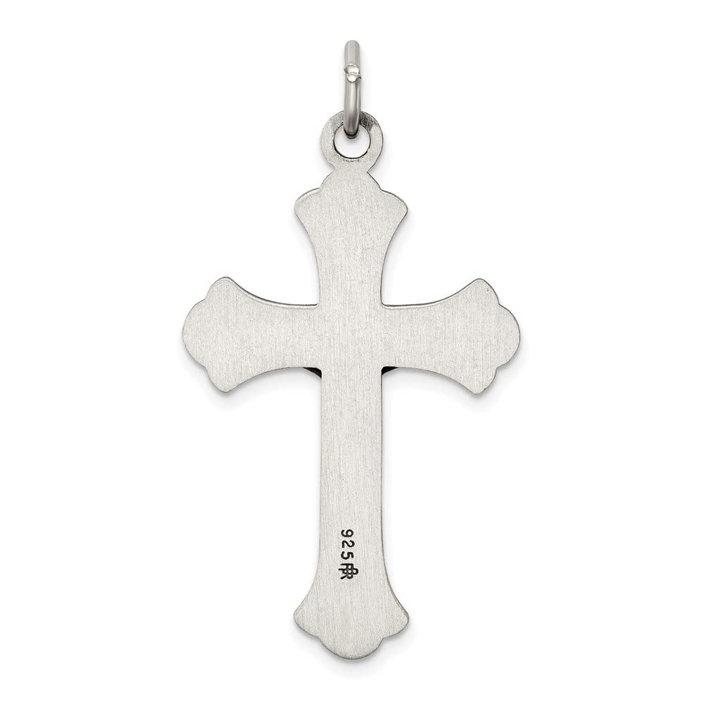 Diamond2Deal 925 Sterling Silver Antiqued INRI Crucifix Pendant