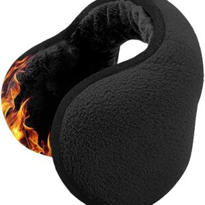 Venswell Winter Ear Muffs/Earmuffs for Men Women Fleece Ear Warmers for Cold Weather Running-Behind the Head Ear Cover Adjustable