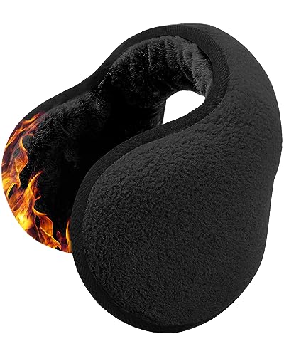 Venswell Winter Ear Muffs/Earmuffs for Men Women Fleece Ear Warmers for Cold Weather Running-Behind the Head Ear Cover Adjustable