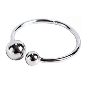 minimalist double ball bead ring for women statement expandable open rings comfort fit fashion lucky christmas birthday jewelry