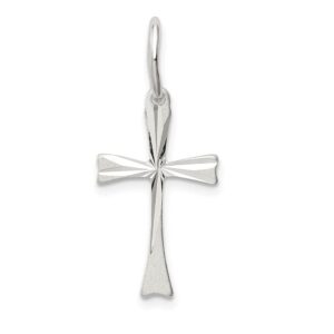 Diamond2Deal 925 Sterling Silver Religious Crucifix Cross Pendant