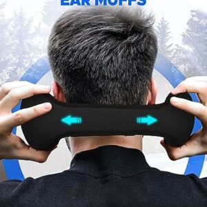 Venswell Winter Ear Muffs/Earmuffs for Men Women Fleece Ear Warmers for Cold Weather Running-Behind the Head Ear Cover Adjustable