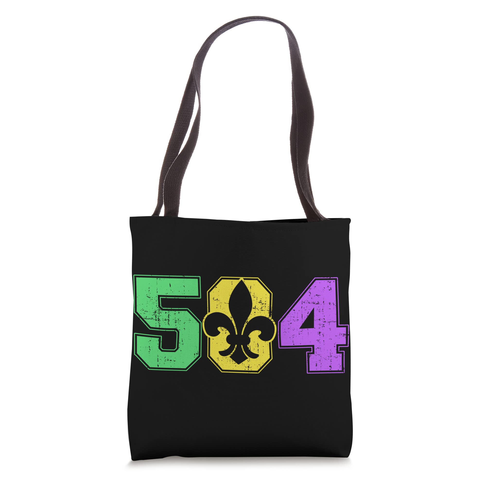 Mardi Gras New Orleans 504 Louisiana Tote Bag