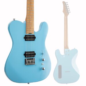 censtar electric guitar, solid electric guitar consists of a roasted mahogany body and maple neck,professional/full size mercury electric guitar for adults.