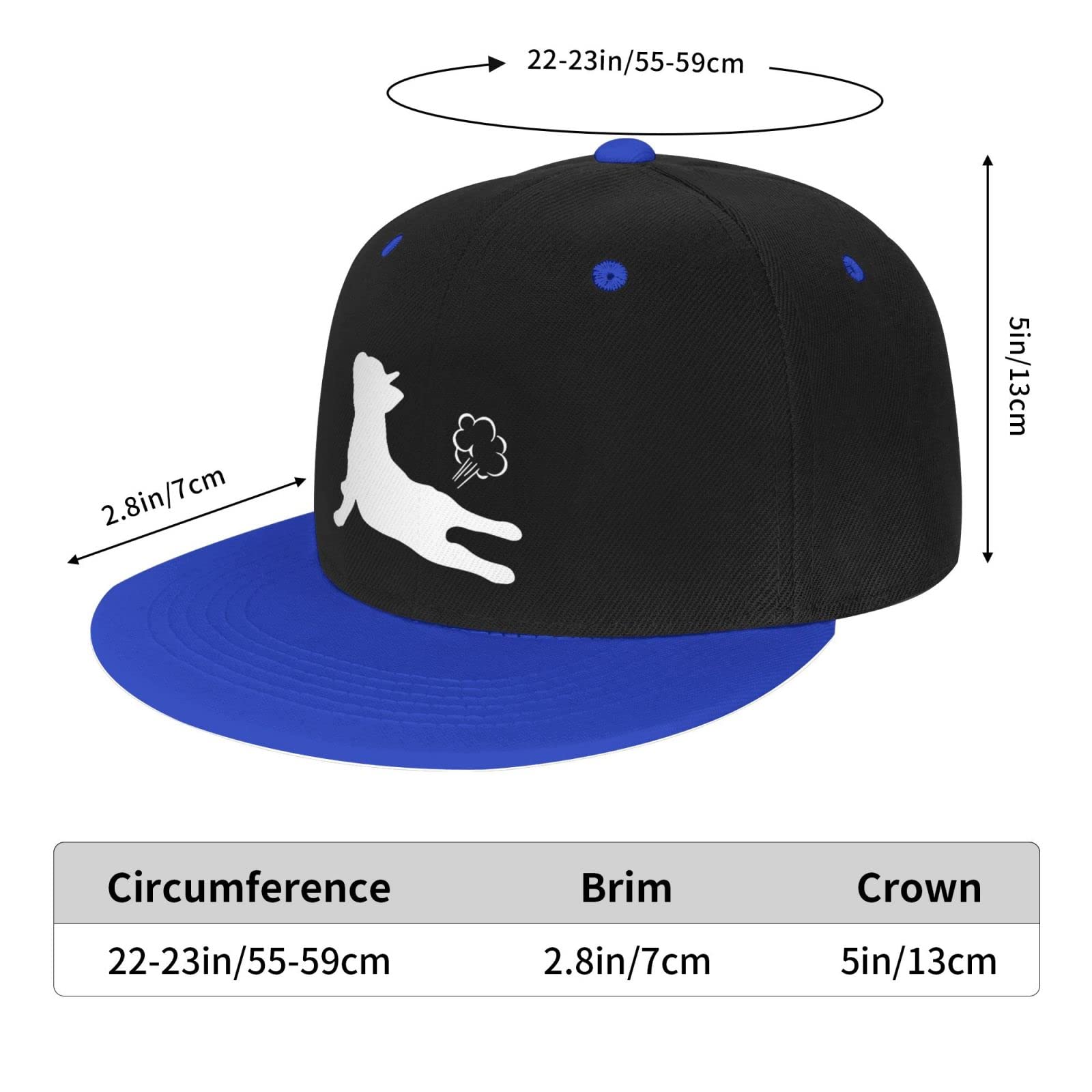 Adjustable Snapback Hat for Men Women, French Bulldogs Yoga Unisex Hip Hop Baseball Cap Trucker Dad Hats Blue