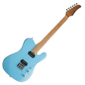 Censtar Electric Guitar, Solid Electric Guitar Consists of a Roasted Mahogany Body and Maple Neck,Professional/Full Size Mercury Electric Guitar for Adults.