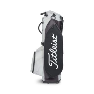 Titleist Players 5 Gray/Graphite/Black Golf Stand Bag with Premium Double Strap, 5-way Top Cuff, and External Drink Sleeves