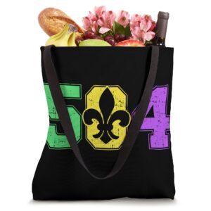 Mardi Gras New Orleans 504 Louisiana Tote Bag