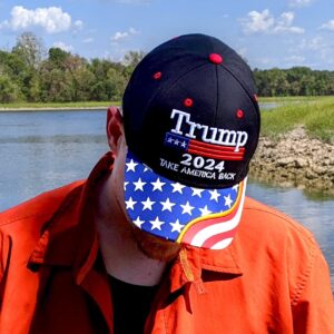 Made in USA Trump 2024 Hat Baseball Cap - Take America Flag 3 * 5 FT - MAGA Adjustable Trucker Cap for Men Women - Made in USA Black