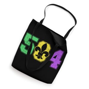 Mardi Gras New Orleans 504 Louisiana Tote Bag