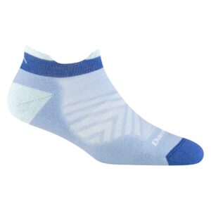 darn tough women's run no show tab ultra-lightweight running sock (style 1047) - sky, small