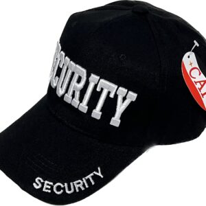 Mrlahat Security Baseball Cap Adjustable 3D Embroidered for Men Women Black