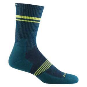 darn tough vermont element crew lightweight with cushion dark teal lg (us 10-12)