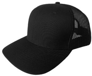 cygte xl, xxl mens oversize extra large snapback trucker hat mesh adjustable baseball cap blank plain cool work ball caps for big heads -black