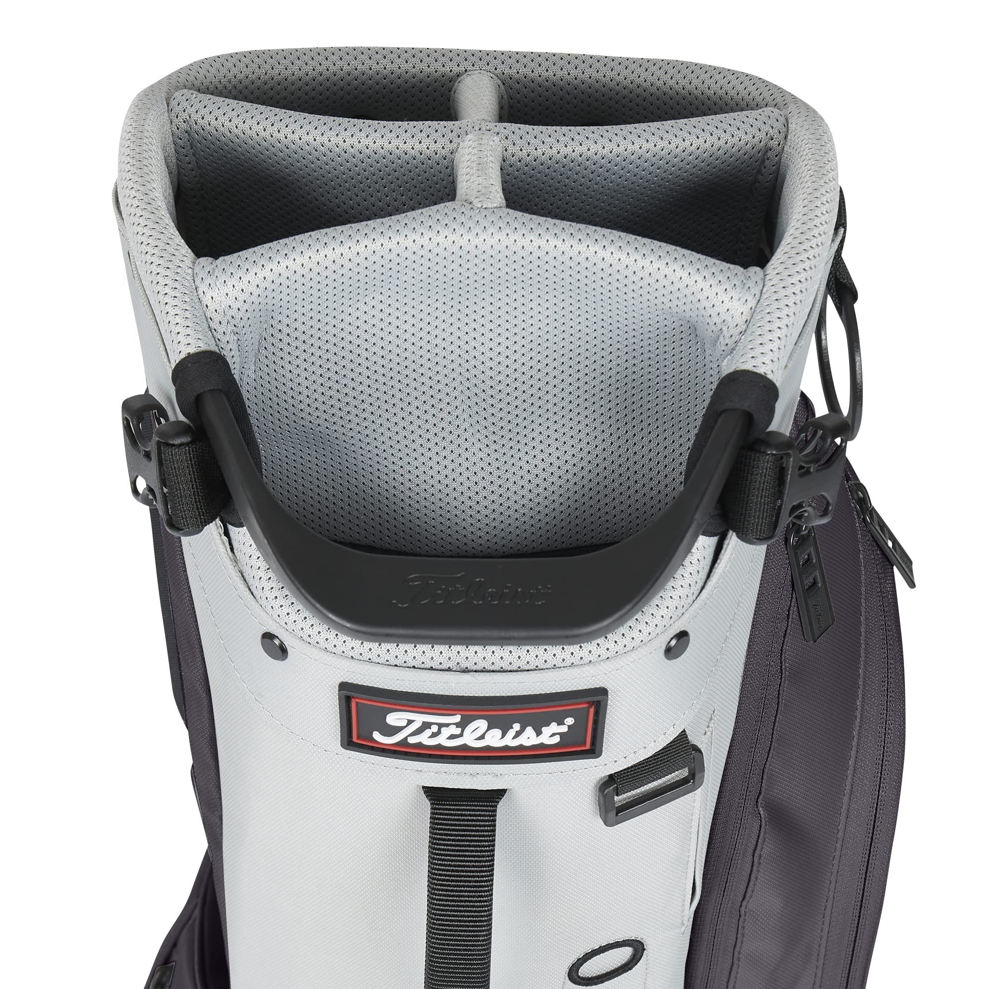 Titleist Players 5 Gray/Graphite/Black Golf Stand Bag with Premium Double Strap, 5-way Top Cuff, and External Drink Sleeves