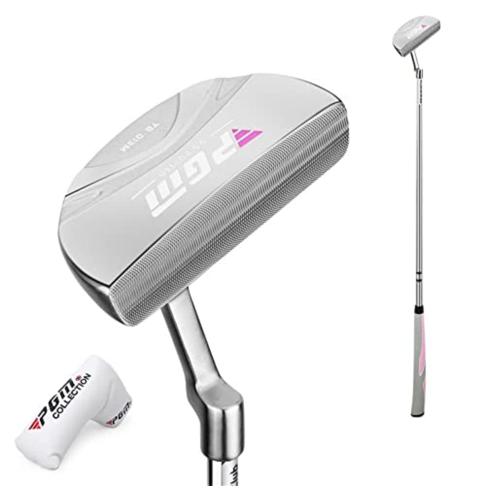 Golf Club Putters Right Handed Ladies Golf Putter Golf Training Chipping Clubs with Golf Headcover (Silver)